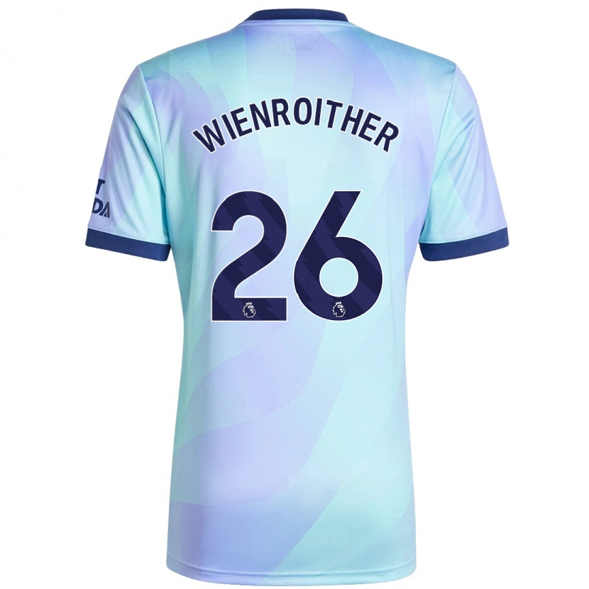 Danxen Kinderen Laura Wienroither #26 Aqua Thuisshirt Derde Tenue 2024/25 T-Shirt