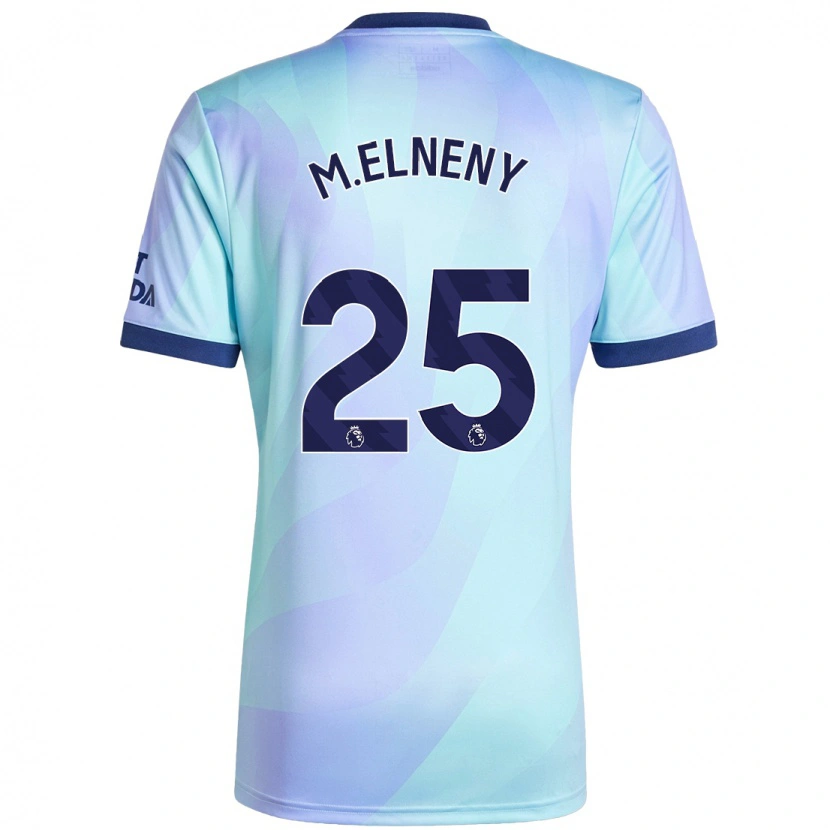 Danxen Kinderen Mohamed Elneny #25 Aqua Thuisshirt Derde Tenue 2024/25 T-Shirt