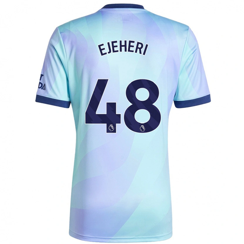 Danxen Kinderen Ovie Ejeheri #48 Aqua Thuisshirt Derde Tenue 2024/25 T-Shirt