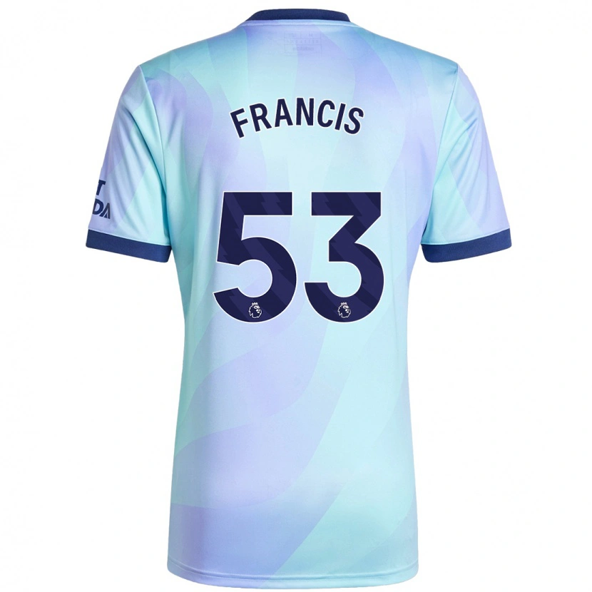 Danxen Kinderen Jack Henry-Francis #53 Aqua Thuisshirt Derde Tenue 2024/25 T-Shirt