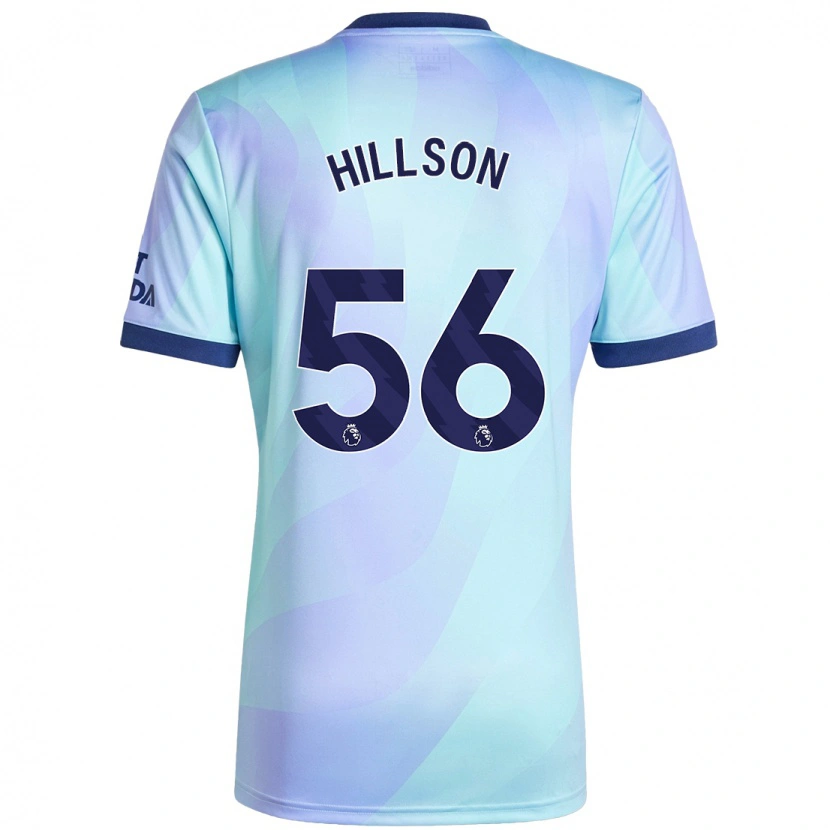 Danxen Kinderen James Hillson #56 Aqua Thuisshirt Derde Tenue 2024/25 T-Shirt