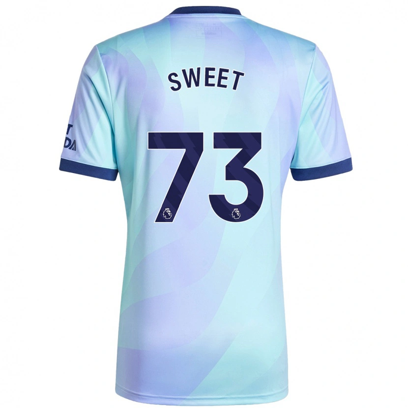 Danxen Kinderen James Sweet #73 Aqua Thuisshirt Derde Tenue 2024/25 T-Shirt