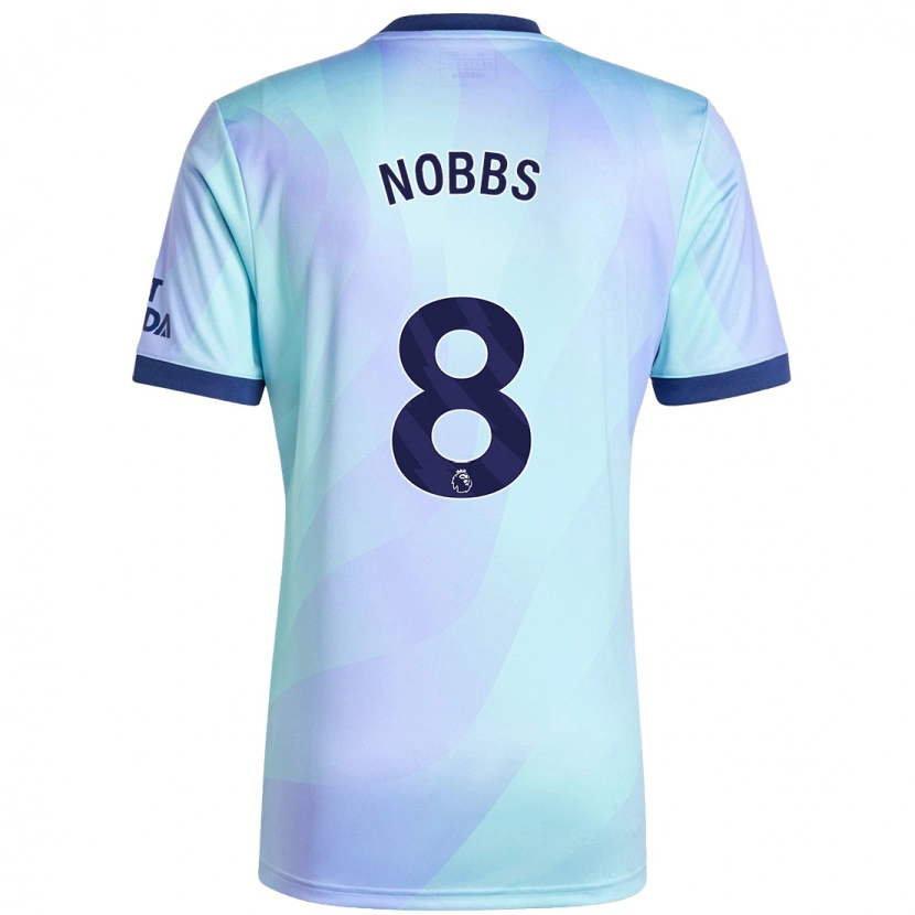 Danxen Kinderen Nobbs #8 Aqua Thuisshirt Derde Tenue 2024/25 T-Shirt