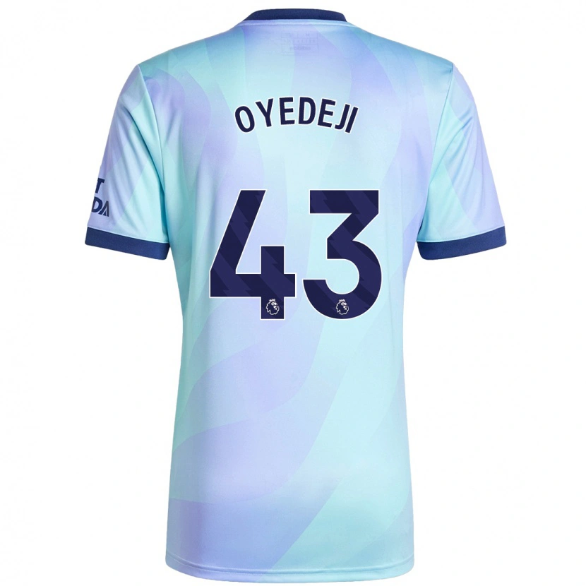 Danxen Kinderen Nathan Butler Oyedeji #43 Aqua Thuisshirt Derde Tenue 2024/25 T-Shirt