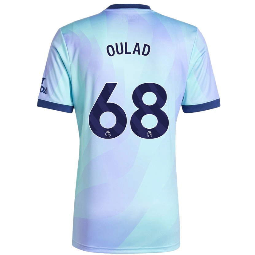 Danxen Kinderen Salah-Eddine Oulad M'hand #68 Aqua Thuisshirt Derde Tenue 2024/25 T-Shirt