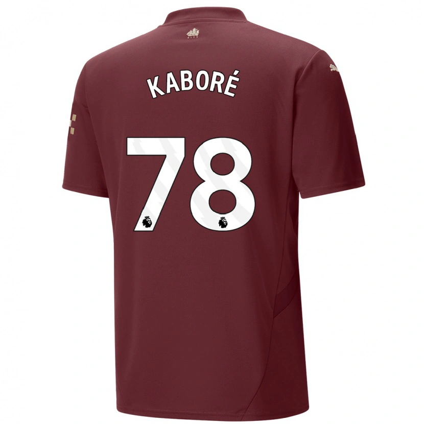 Danxen Kinderen Issa Kaboré #78 Kastanjebruin Thuisshirt Derde Tenue 2024/25 T-Shirt