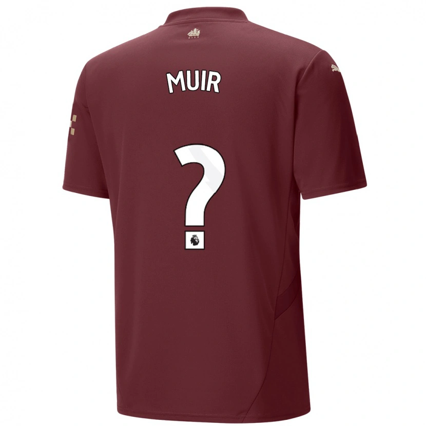 Danxen Kinderen Ashton Muir #0 Kastanjebruin Thuisshirt Derde Tenue 2024/25 T-Shirt