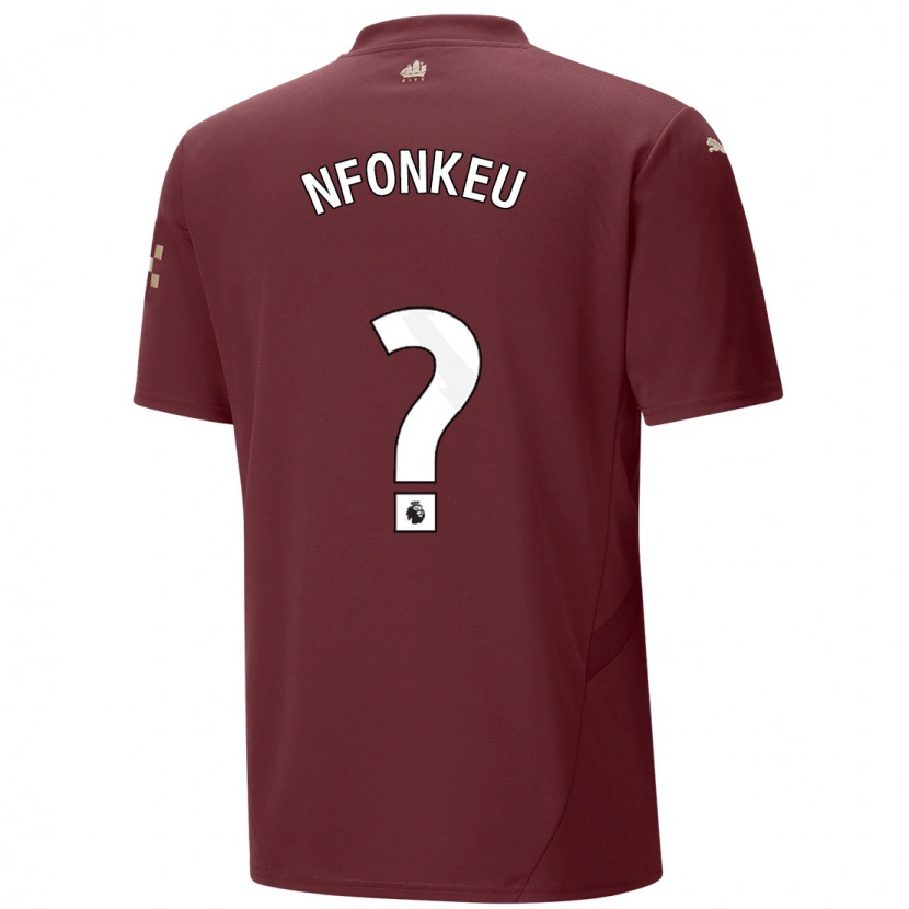 Danxen Kinderen Brooklyn Nfonkeu #0 Kastanjebruin Thuisshirt Derde Tenue 2024/25 T-Shirt