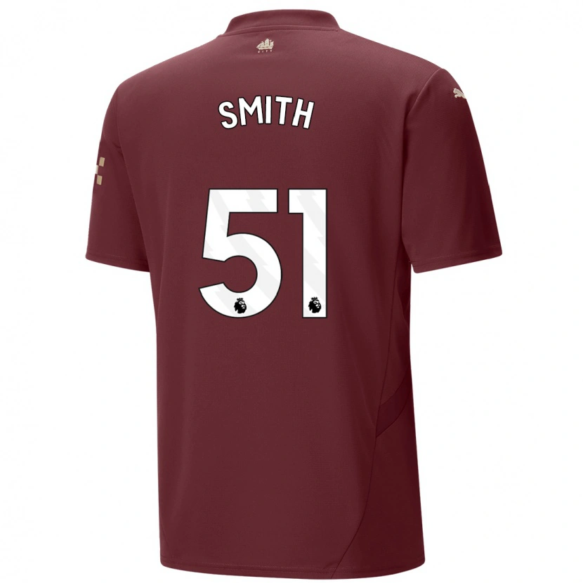 Danxen Kinderen Isaac Smith #51 Kastanjebruin Thuisshirt Derde Tenue 2024/25 T-Shirt