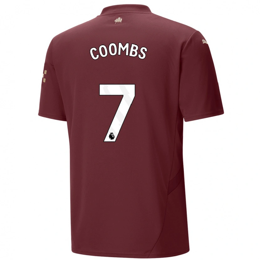 Danxen Kinderen Laura Coombs #7 Kastanjebruin Thuisshirt Derde Tenue 2024/25 T-Shirt