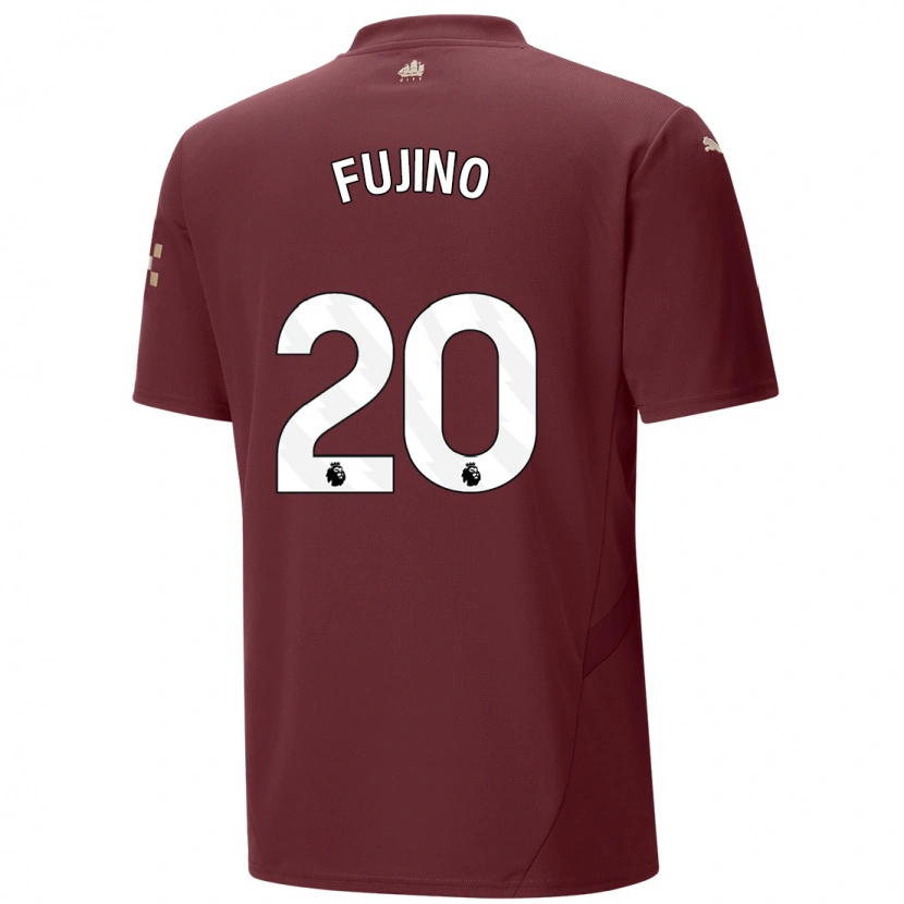 Danxen Kinderen Aoba Fujino #20 Kastanjebruin Thuisshirt Derde Tenue 2024/25 T-Shirt