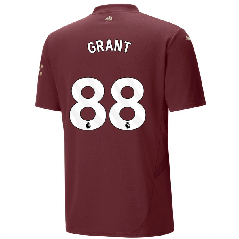 Danxen Kinderen True Grant #88 Kastanjebruin Thuisshirt Derde Tenue 2024/25 T-Shirt