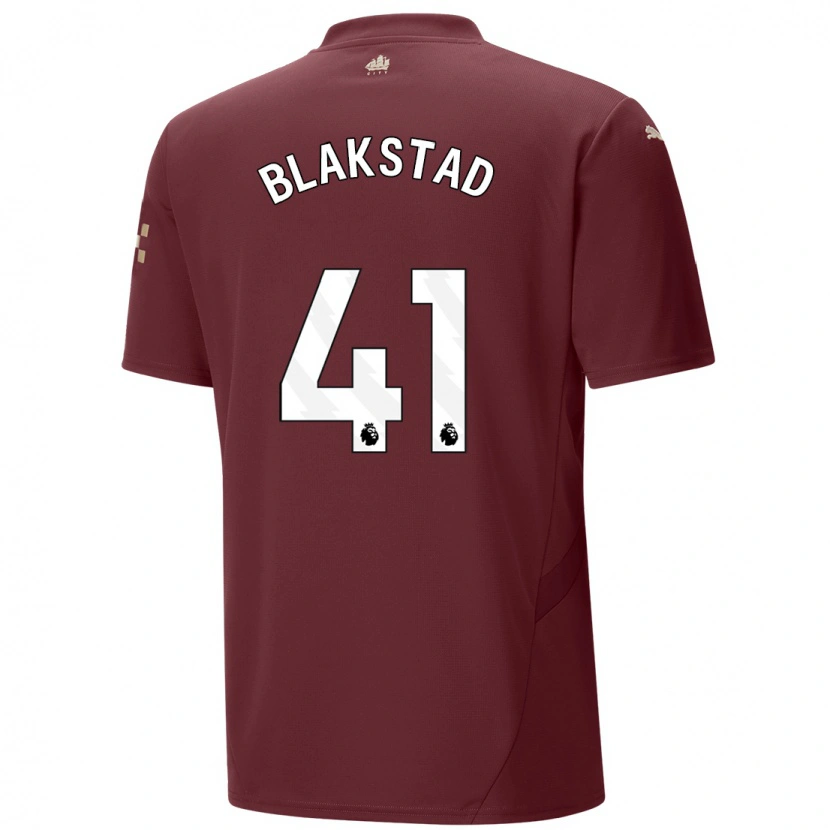 Danxen Kinderen Julie Blakstad #41 Kastanjebruin Thuisshirt Derde Tenue 2024/25 T-Shirt