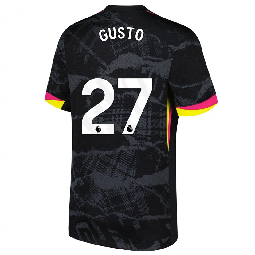 Danxen Kinderen Malo Gusto #27 Zwartroze Thuisshirt Derde Tenue 2024/25 T-Shirt