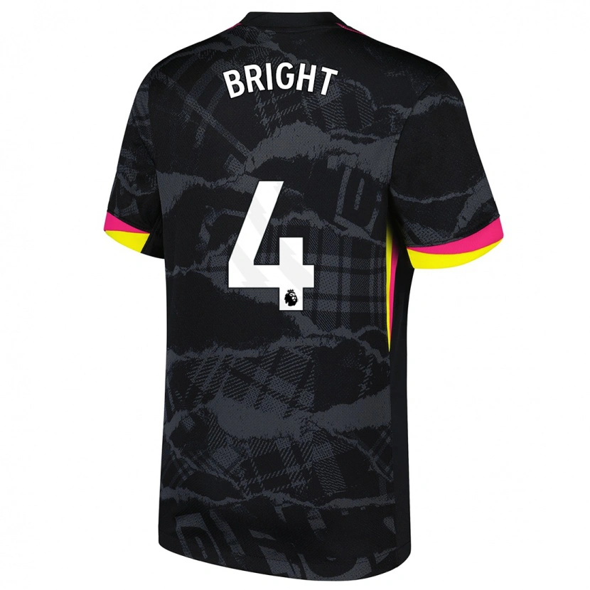 Danxen Kinderen Millie Bright #4 Zwartroze Thuisshirt Derde Tenue 2024/25 T-Shirt