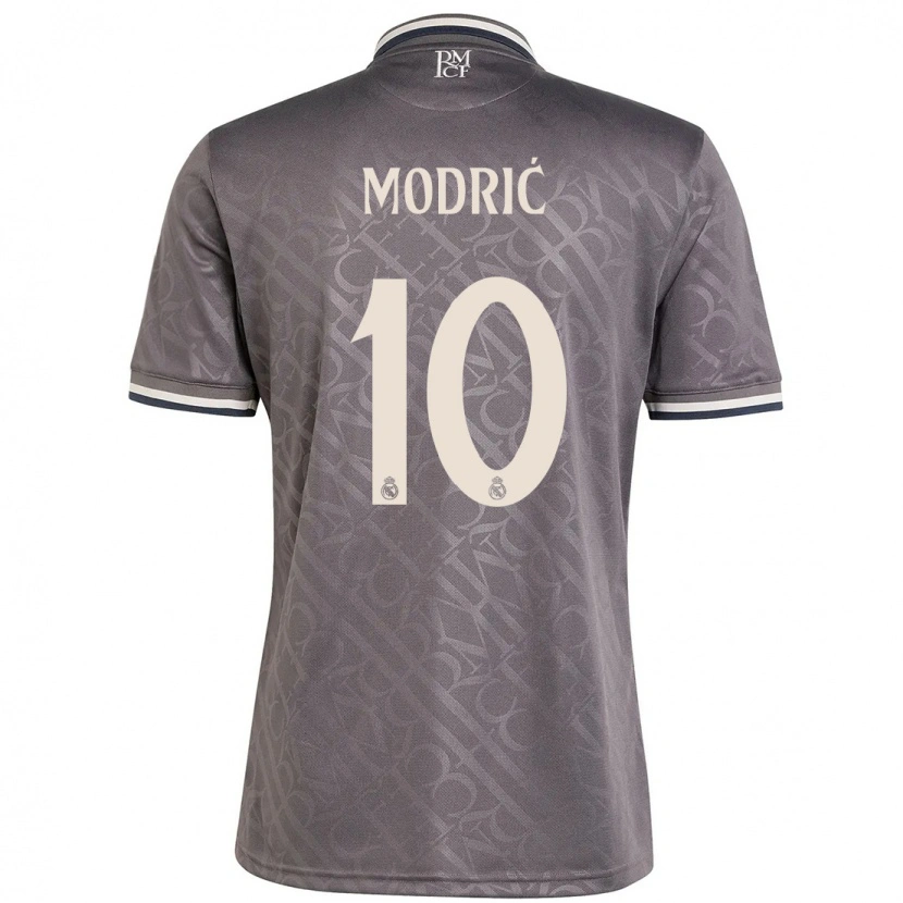 Danxen Kinderen Luka Modric #10 Houtskool Thuisshirt Derde Tenue 2024/25 T-Shirt