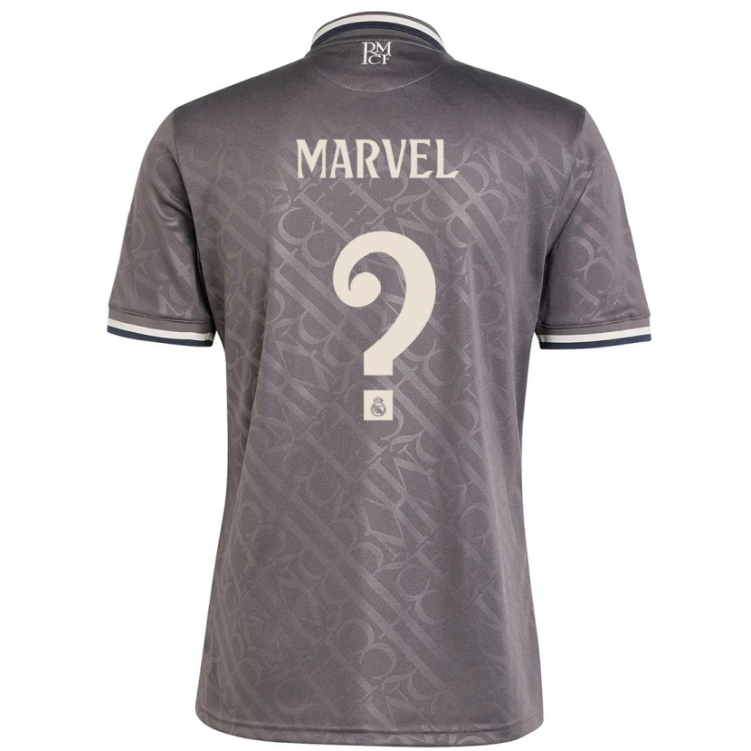 Danxen Kinderen Marvel #0 Houtskool Thuisshirt Derde Tenue 2024/25 T-Shirt