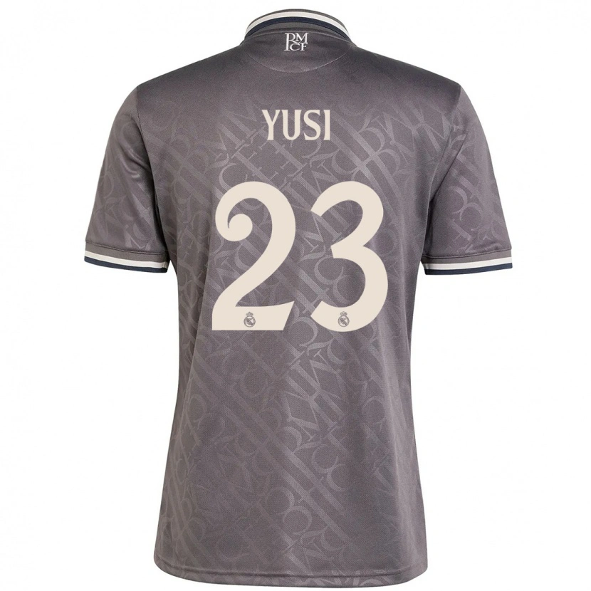 Danxen Kinderen Youssef Enríquez #23 Houtskool Thuisshirt Derde Tenue 2024/25 T-Shirt