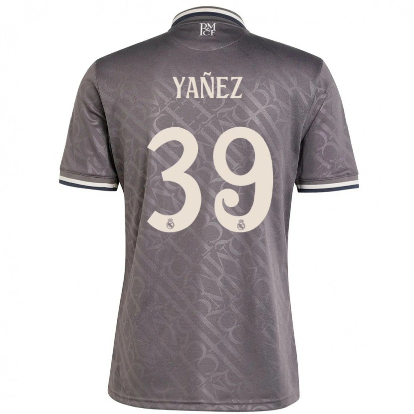 Danxen Kinderen Daniel Yañez #39 Houtskool Thuisshirt Derde Tenue 2024/25 T-Shirt