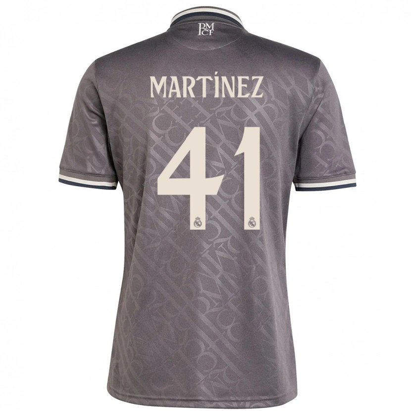 Danxen Kinderen Joan Martínez #41 Houtskool Thuisshirt Derde Tenue 2024/25 T-Shirt