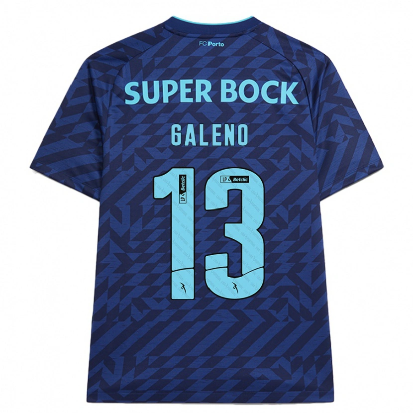 Danxen Kinderen Galeno #13 Marineblauw Thuisshirt Derde Tenue 2024/25 T-Shirt