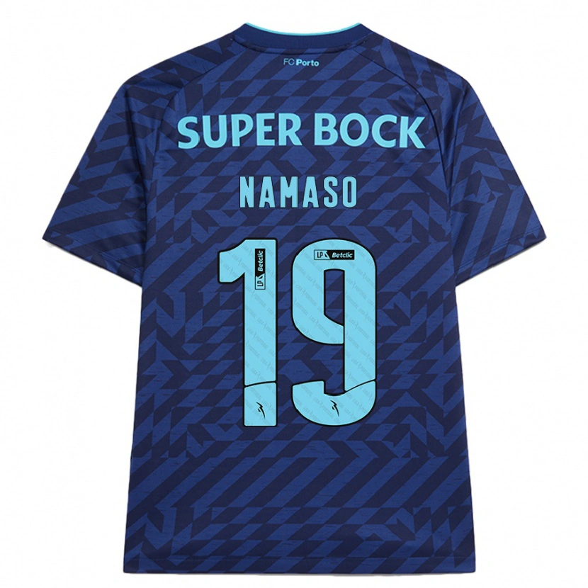 Danxen Kinderen Danny Namaso #19 Marineblauw Thuisshirt Derde Tenue 2024/25 T-Shirt