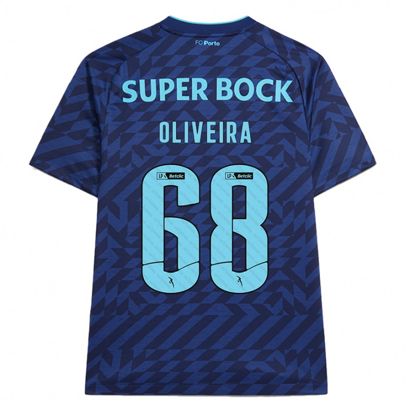 Danxen Kinderen André Oliveira #68 Marineblauw Thuisshirt Derde Tenue 2024/25 T-Shirt