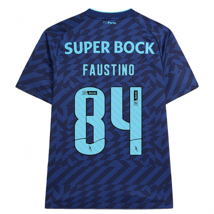 Danxen Kinderen Levi Faustino #84 Marineblauw Thuisshirt Derde Tenue 2024/25 T-Shirt