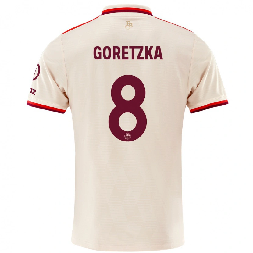 Danxen Kinderen Leon Goretzka #8 Linen Thuisshirt Derde Tenue 2024/25 T-Shirt