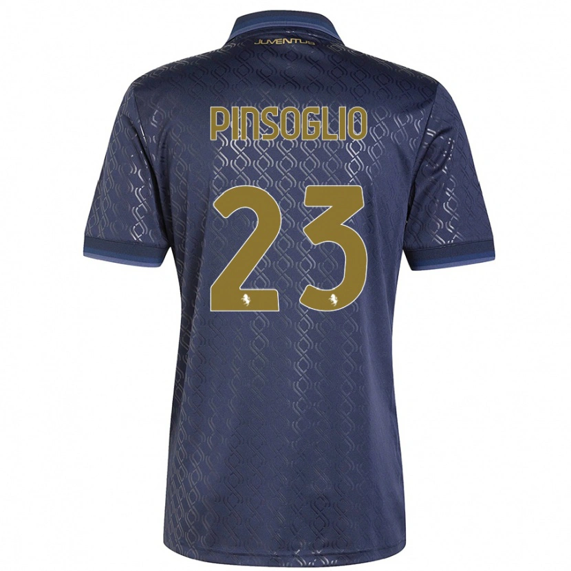 Danxen Kinderen Carlo Pinsoglio #23 Marineblauw Thuisshirt Derde Tenue 2024/25 T-Shirt