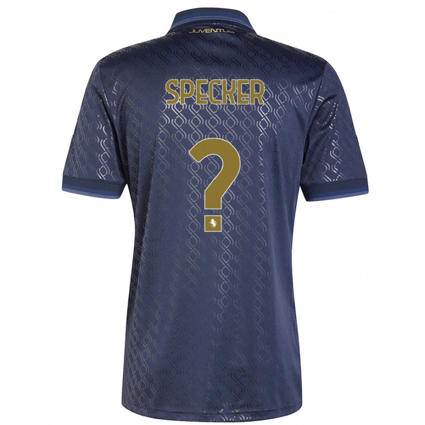 Danxen Kinderen Stefano Specker #0 Marineblauw Thuisshirt Derde Tenue 2024/25 T-Shirt