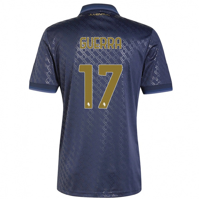 Danxen Kinderen Simone Guerra #17 Marineblauw Thuisshirt Derde Tenue 2024/25 T-Shirt