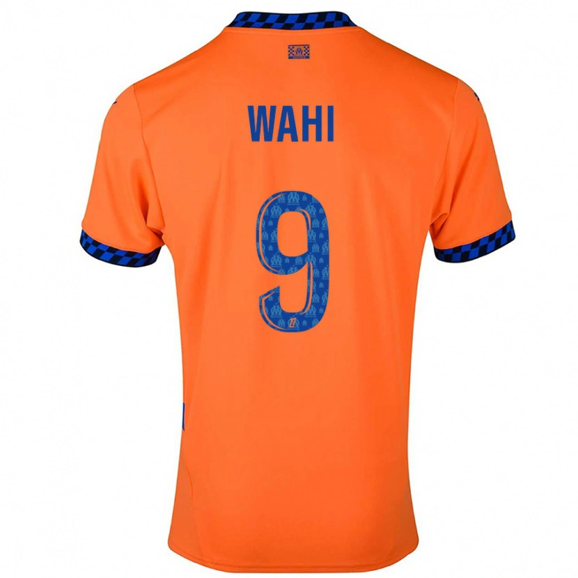 Danxen Kinderen Elye Wahi #9 Oranje Donkerblauw Thuisshirt Derde Tenue 2024/25 T-Shirt