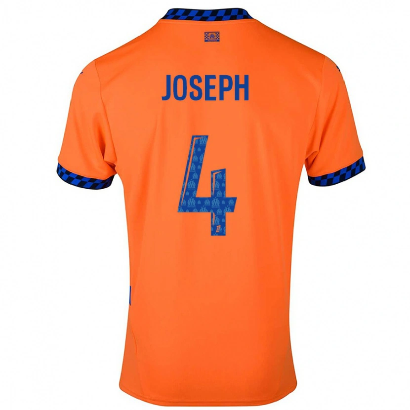 Danxen Kinderen Tabita Joseph #4 Oranje Donkerblauw Thuisshirt Derde Tenue 2024/25 T-Shirt