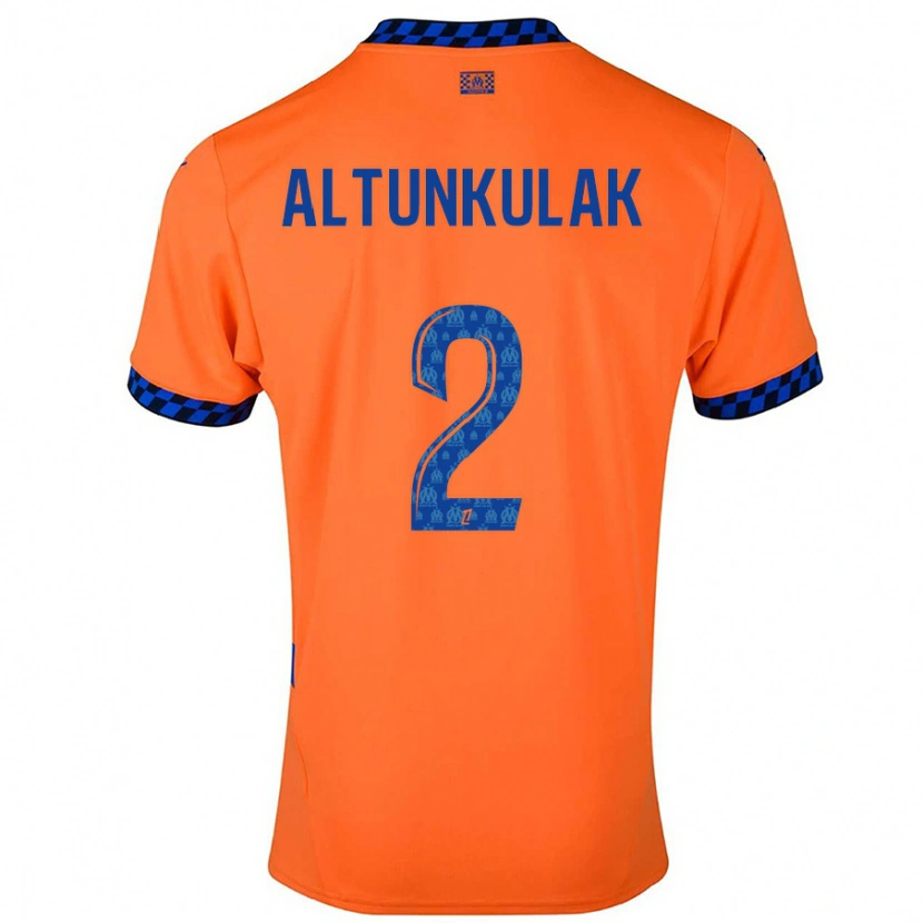 Danxen Kinderen Selen Altunkulak #2 Oranje Donkerblauw Thuisshirt Derde Tenue 2024/25 T-Shirt