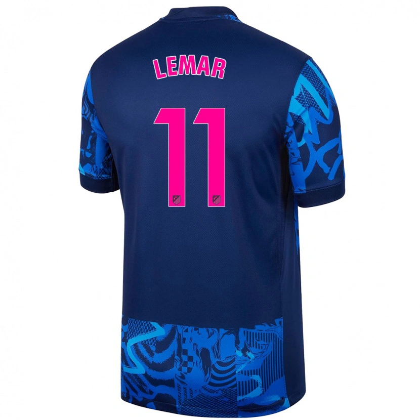 Danxen Kinderen Thomas Lemar #11 Koningsblauw Thuisshirt Derde Tenue 2024/25 T-Shirt