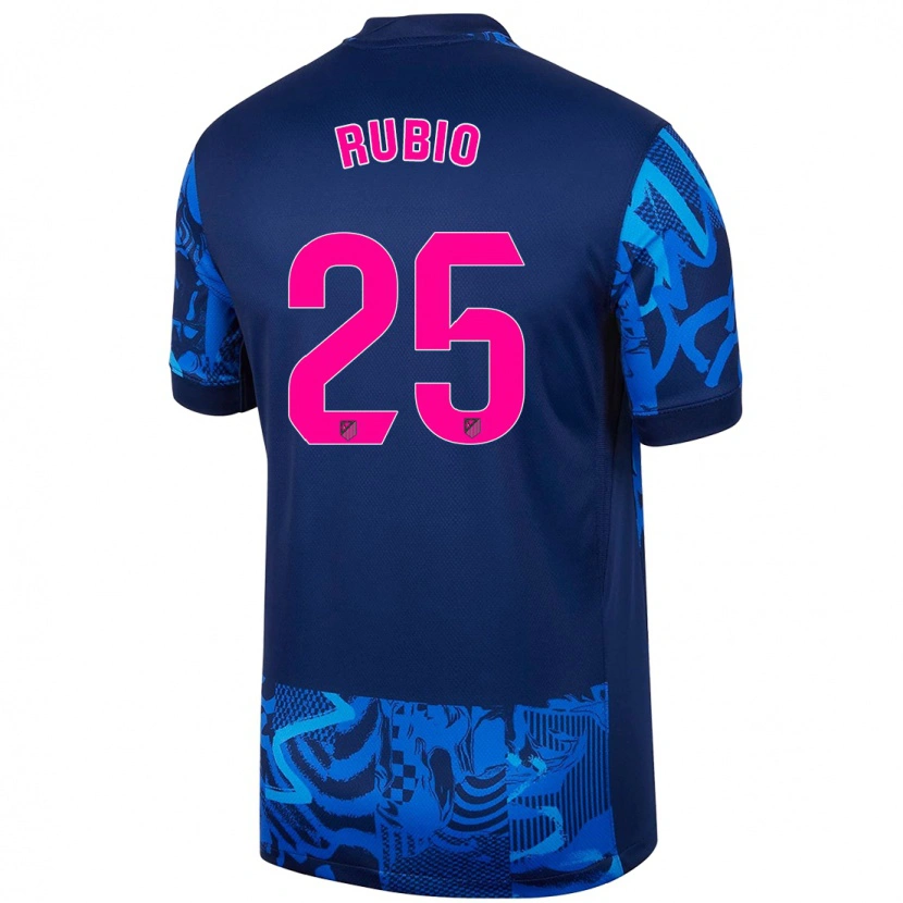 Danxen Kinderen Daniel Rubio #25 Koningsblauw Thuisshirt Derde Tenue 2024/25 T-Shirt