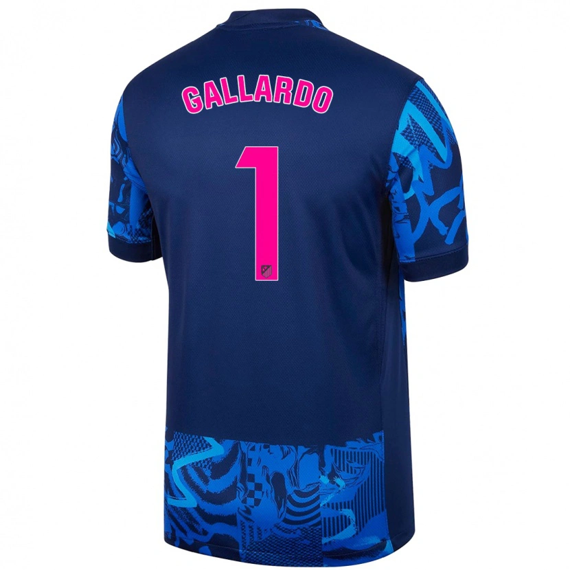 Danxen Kinderen Lola Gallardo #1 Koningsblauw Thuisshirt Derde Tenue 2024/25 T-Shirt