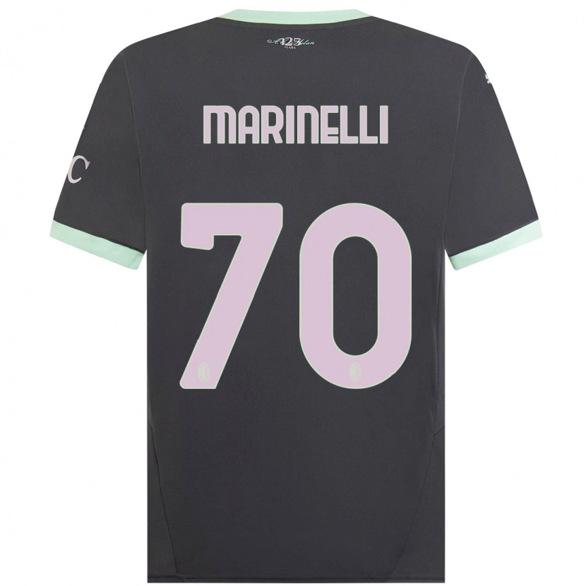 Danxen Kinderen Gloria Marinelli #70 Grijs Thuisshirt Derde Tenue 2024/25 T-Shirt