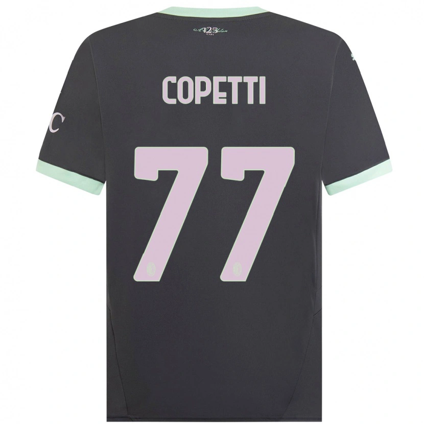 Danxen Kinderen Matilde Copetti #77 Grijs Thuisshirt Derde Tenue 2024/25 T-Shirt