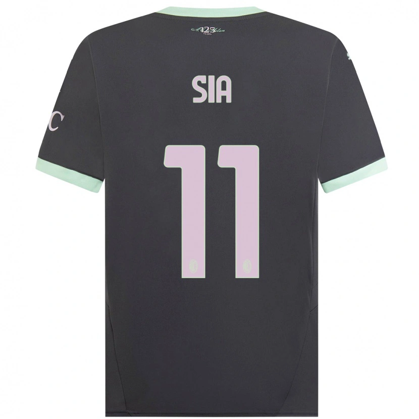 Danxen Kinderen Diego Sia #11 Grijs Thuisshirt Derde Tenue 2024/25 T-Shirt