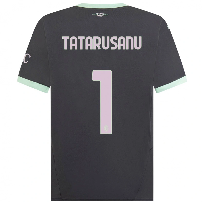 Danxen Kinderen Ciprian Tatarusanu #1 Grijs Thuisshirt Derde Tenue 2024/25 T-Shirt