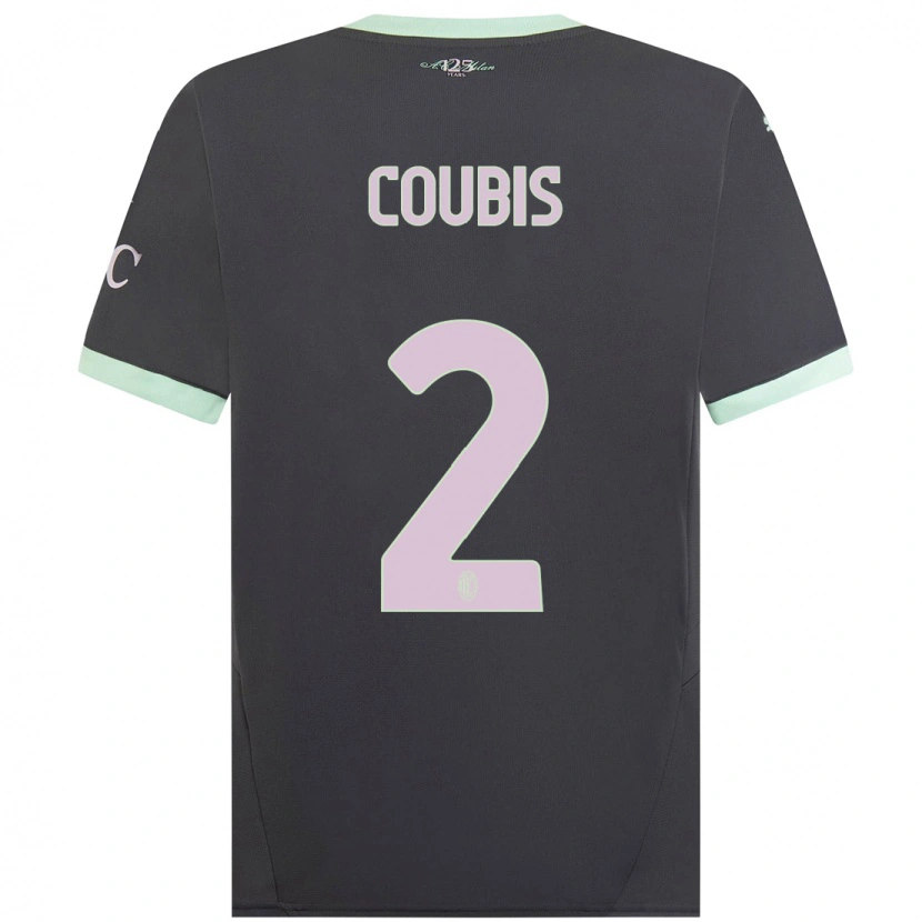 Danxen Kinderen Andrei Coubis #2 Grijs Thuisshirt Derde Tenue 2024/25 T-Shirt