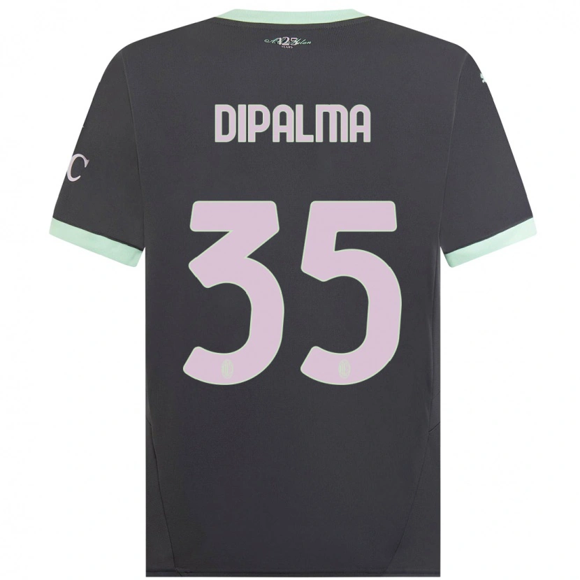 Danxen Kinderen Matteo Dipalma #35 Grijs Thuisshirt Derde Tenue 2024/25 T-Shirt