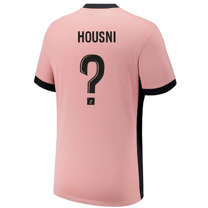 Danxen Kinderen Ilyes Housni #0 Roestroze Thuisshirt Derde Tenue 2024/25 T-Shirt