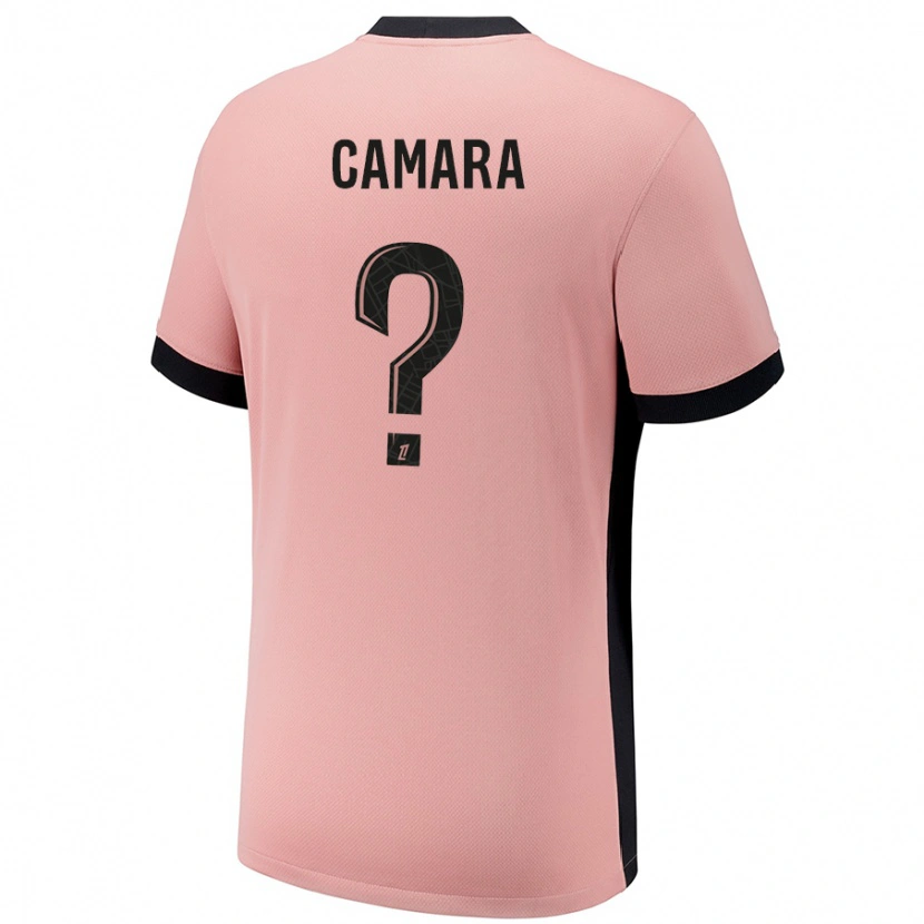 Danxen Kinderen Oumar Camara #0 Roestroze Thuisshirt Derde Tenue 2024/25 T-Shirt