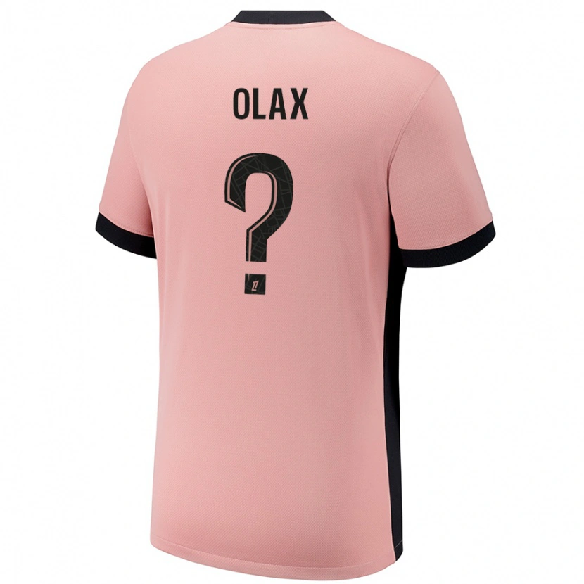 Danxen Kinderen Djamy Olax #0 Roestroze Thuisshirt Derde Tenue 2024/25 T-Shirt