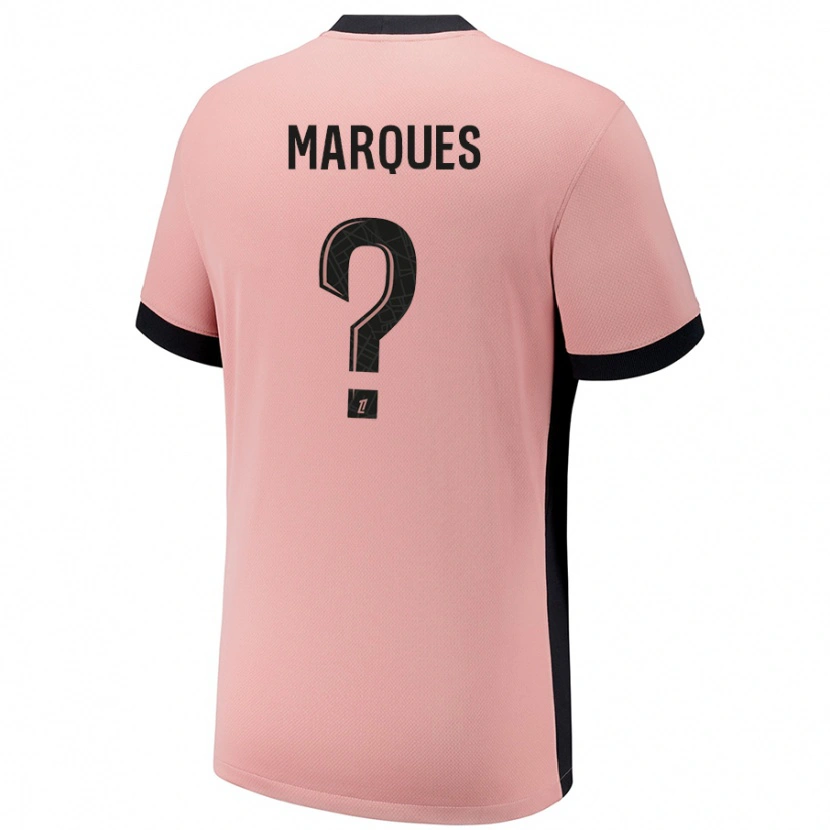 Danxen Kinderen Daniel Marques #0 Roestroze Thuisshirt Derde Tenue 2024/25 T-Shirt