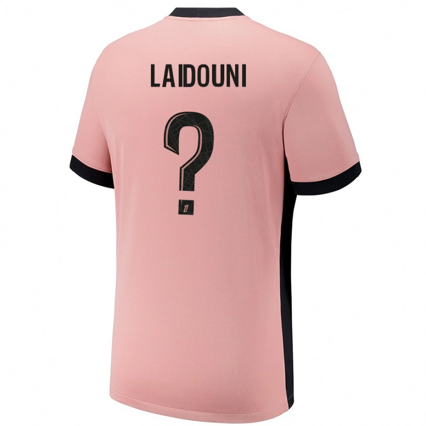 Danxen Kinderen Adam Laidouni #0 Roestroze Thuisshirt Derde Tenue 2024/25 T-Shirt