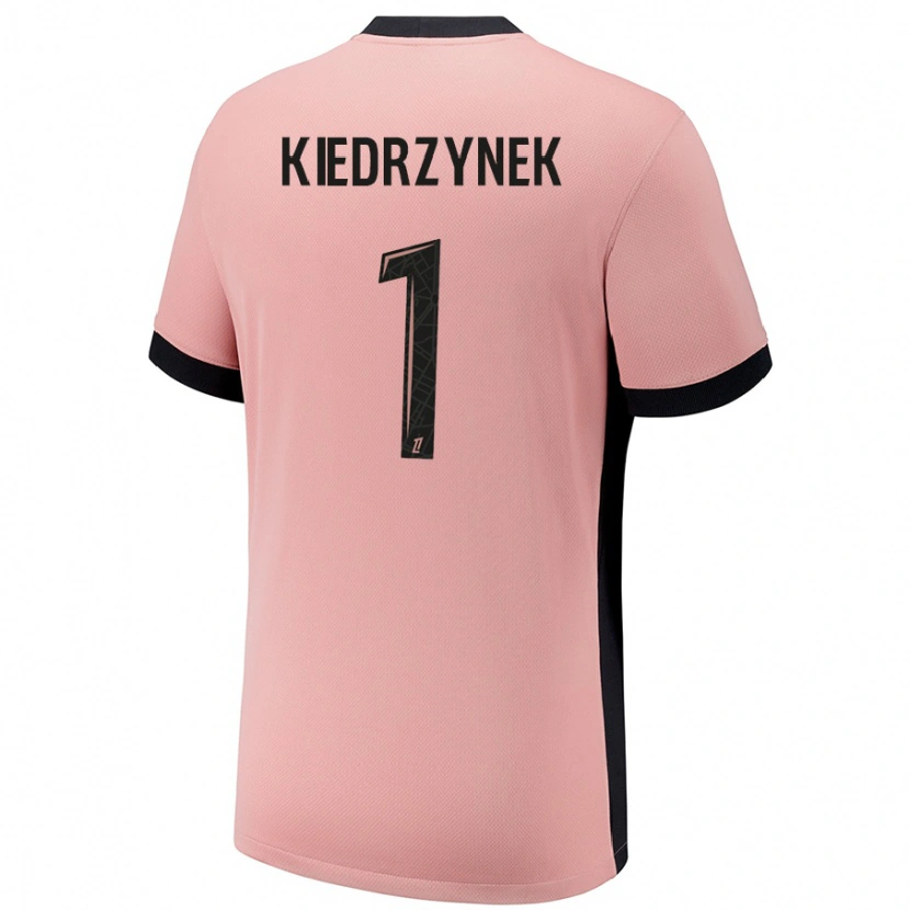 Danxen Kinderen Katarzyna Kiedrzynek #1 Roestroze Thuisshirt Derde Tenue 2024/25 T-Shirt